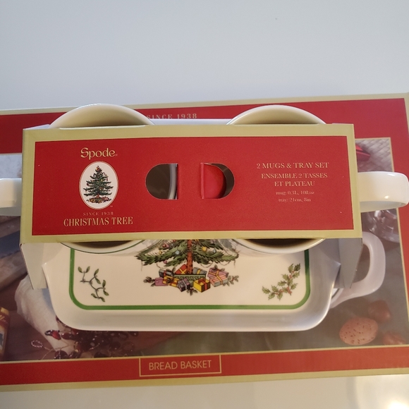 Spode Christmas tree Nutcracker Mugs & Tray 3 piece set-Good for Christmas gift - Picture 4 of 5
